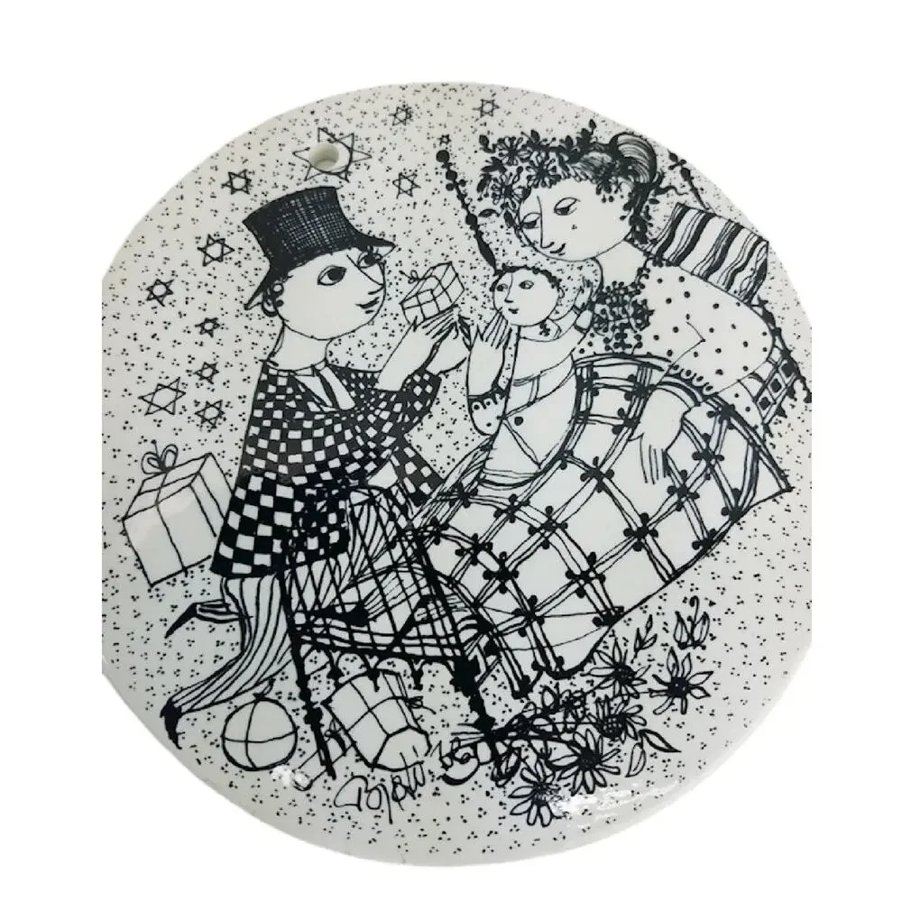 Bjorn Wiinblad Birthday Wall Plaque Denmark, January and December - Picture 4 of 7